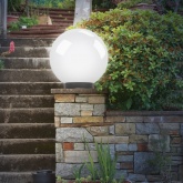 Светильник садово-парковый ЭРА НТУ 01-60-251 шар белый D250mm Е27