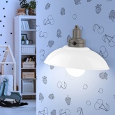 Светильник светодиодный ночник ЭРА NLED-488-1W-MS-W настенный на батарейках с пультом белый