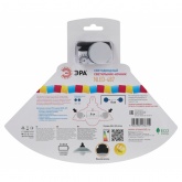 Светильник светодиодный ночник ЭРА NLED-487-1W-SW-P настенный на батарейках с выключателем розовый