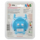 Ночник ЭРА NN-604-LS-BU синий, с датчиком освещенности (5055945539103)