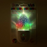 Ночник ЭРА NN-619-LS-W белый с датчиком освещенности (5055945521924)