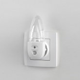 Ночник ЭРА NN-619-LS-W белый с датчиком освещенности (5055945521924)