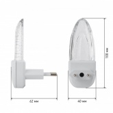 Ночник ЭРА NN-619-LS-W белый с датчиком освещенности (5055945521924)