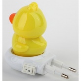 Ночник ЭРА NN-609-SW-Y желтый с выключателем (5055945521900)