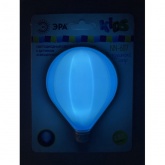 Ночник ЭРА NN-607-LS-BU синий, датчик освещенности (5055945521870)