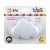 Ночник ЭРА NN-605-LS-W белый, датчик освещенности (5055945521887)