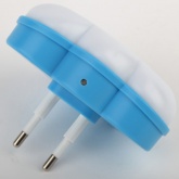 Ночник ЭРА NN-605-LS-W белый, датчик освещенности (5055945521887)