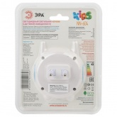 Ночник ЭРА NN-604-LS-W белый, датчик освещенности (5055945521856)