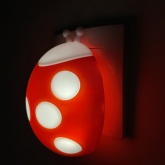 Ночник ЭРА NN-601-LS-R красный, датчик освещенности (5055945521832)