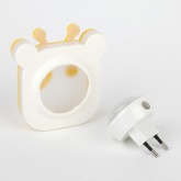 Ночник ЭРА NN-626-LS-Y желтый, датчик освещенности (5055398674635)