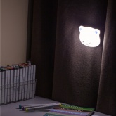 Светильник-ночник ЭРА NLED-466-1W-W Мишка белый аккумуляторный, выбор цвета 3000K, 4500K, 6000K DIM