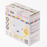 Светильник-ночник ЭРА NLED-465-1W-W Мишка белый аккумуляторный, выбор цвета 3000K, 4500K, 6000K DIM