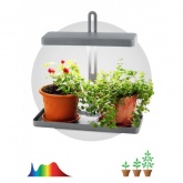 Светильник светодиодный для растений настольный ЭРА FITO-20W-QLED-G IP40 500x220x490mm серый 785352