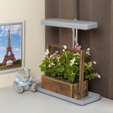 Светильник светодиодный для растений настольный ЭРА FITO-20W-QLED-G IP40 500x220x490mm серый 785352