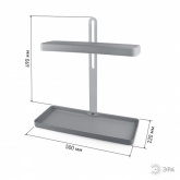 Светильник светодиодный для растений настольный ЭРА FITO-20W-QLED-G IP40 500x220x490mm серый 785352