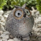 Садовый светильник ЭРА ERAFYS01-08 Сова серая на солнечной батарее, полистоун 11,5см