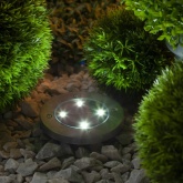 Садовый светильник ЭРА ERAST040-08 на солнечной батарее, сталь, пластик 13см (50561837805