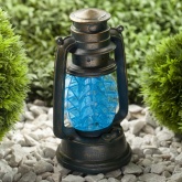 Садовый светильник ЭРА SL-RSN23-LANT-BU на солнечной батарее, полистоун, пластик, синий 21,3см