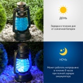 Садовый светильник ЭРА SL-RSN23-LANT-BU на солнечной батарее, полистоун, пластик, синий 21,3см