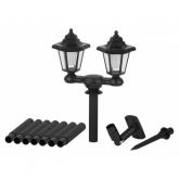 Светильник садовый ЭРА ERASV01-01 на солнечной батарее, черный пластик, 150см