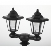 Светильник садовый ЭРА ERASV01-01 на солнечной батарее, черный пластик, 150см