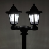 Светильник садовый ЭРА ERASV01-01 на солнечной батарее, черный пластик, 150см