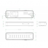 Светильник светодиодный аварийный ЭРА универсальное подключение DBA-105-0-20 30LED 5ч IP20
