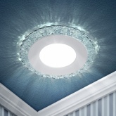 Светильник ЭРА DK LED 14 SL/WH круглый белая подсветка 3+3W прозрачный/белый 5056183763749