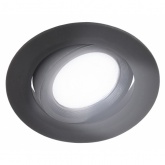 Светодиодный светильник ЭРА KL LED 22A-5 4K BK SMD 5W 4000K круглый поворотный черный 5056183796648