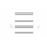 Светильник светодиодный подвесной ЭРА SPP-404-0-50K-150 150W 5000K 15750Lm IP54 747x103x73mm 099144