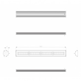 Светильник светодиодный подвесной ЭРА SPP-403-0-50K-200 200W 5000K 20000Lm IP65 994x119x33mm 099083