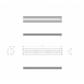 Светильник светодиодный подвесной ЭРА SPP-403-0-50K-150 150W 5000K 15000Lm IP65 742x119x33mm 099069
