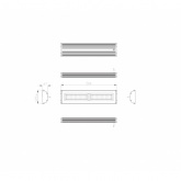 Светильник светодиодный подвесной ЭРА SPP-403-0-50K-100 100W 5000K 10000Lm IP65 494x119x33mm 099045