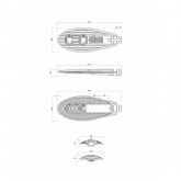 Консольный светодиодный светильник ЭРА SPP-5-120-5K-W IC-COB 120W 5000K IP65 d48-60mm