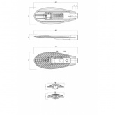 Консольный светодиодный светильник ЭРА SPP-5-60-5K-W IC-COB 60W 5000K IP65 d48-60mm