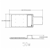 Консольный светодиодный светильник ЭРА SPP-503-0-50K-050 50W 5000K IP65 d48-50mm