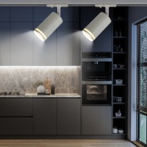 Светильник трековый однофазный ЭРА TR52-GU10 WH под лампу MR16 c акриловым кольцом, матовый белый