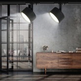 Светильник трековый однофазный ЭРА TR48-GX53 BK под лампу GX53 матовый черный