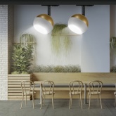 Светильник трековый однофазный ЭРА TR46-GX53 MG под лампу GX53 матовое золото