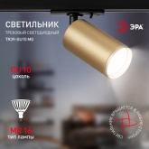 Светильник трековый однофазный ЭРА TR39-GU10 MG под лампу MR16 золото