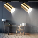 Светильник трековый однофазный ЭРА TR39-GU10 BS под лампу MR16 латунь