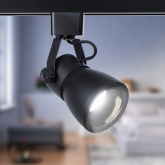 Светильник трековый однофазный ЭРА TR38-GU10 BK под лампу MR16 черный