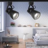 Светильник трековый однофазный ЭРА TR38-GU10 BK под лампу MR16 черный