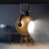 Светильник трековый однофазный ЭРА TR35-GU10 MG под лампу MR16 матовое золото