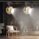 Светильник трековый однофазный ЭРА TR35-GU10 MG под лампу MR16 матовое золото