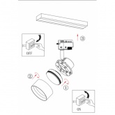 Светильник трековый однофазный ЭРА TR16-GX53 BK под лампу-GX53, алюминий, цвет черный