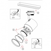 Светильник трековый однофазный ЭРА TR15-GX53 BK/SL под лампу-GX53, алюминий, цвет черный+серебро