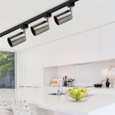 Светильник трековый однофазный ЭРА TR14-GU10 SN под лампу MR16 55x165мм, сатин никель