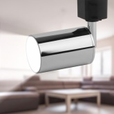 Светильник трековый однофазный ЭРА TR14-GU10 CH под лампу MR16 55x165мм, хром