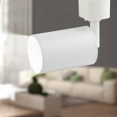 Светильник трековый однофазный ЭРА TR13-GU10 WH под лампу MR16 55x165мм, белый